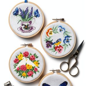 Cross Stitch Pattern Book by XYZ Brand Print Replica 73‑Page Design-0