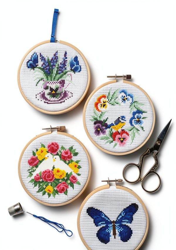 Cross Stitch Pattern Book by XYZ Brand Print Replica 73‑Page Design-0