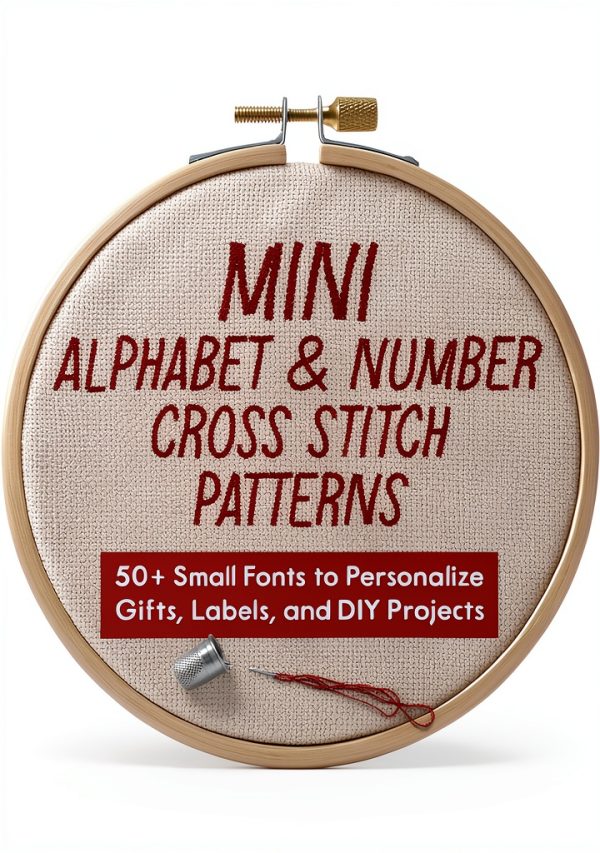 Cross Stitch Pattern Book XYZ Brand Print Replica 53 Page Design-0