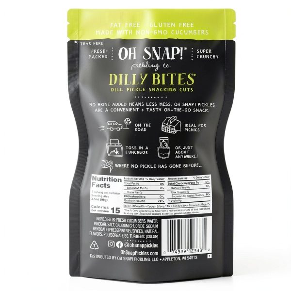 OH SNAP! Dilly Bites Gluten-Free Pickled Snack 42 Ounce Pack-1