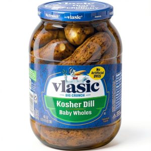 Vlasic Kosher Dill Baby Whole Pickles 46oz Jar Crunchy Snack Pickles-0