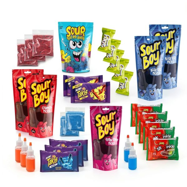 Sourboy Pickle Kit 5-Pack – Chamoy, Blue Raspberry & Cotton Candy-2