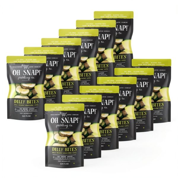 OH SNAP! Dilly Bites Gluten-Free Pickled Snack 42 Ounce Pack-0