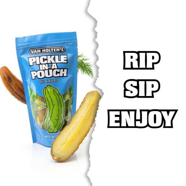 Van Holten's Dill Pickle-In-A-Pouch 12 Pack Gluten Free Snack-3