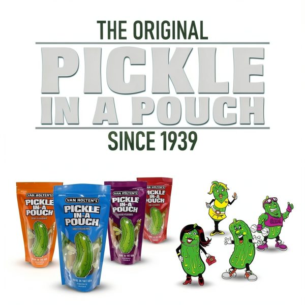 Van Holten's Dill Pickle-In-A-Pouch 12 Pack Gluten Free Snack-5
